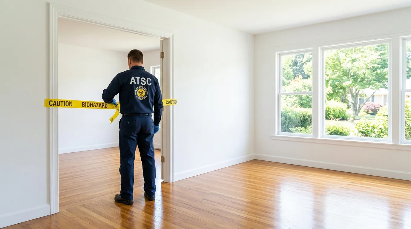 Certified biohazard cleanup crew performing Decomposition Cleanup in Fair Haven